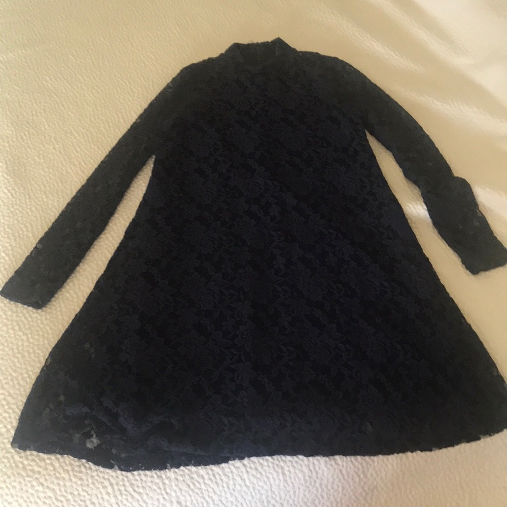 Navy blue lace dress